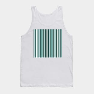 Vertical lines in turquoise green color harmony Tank Top